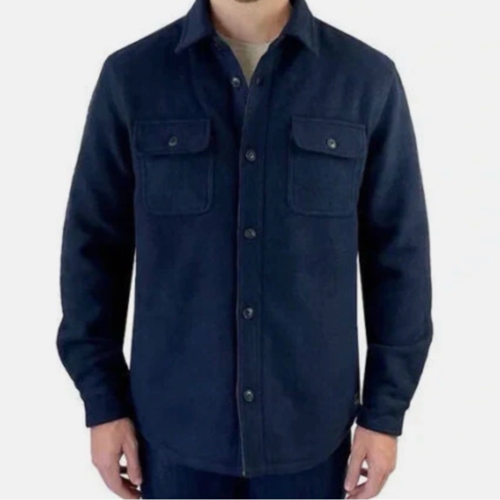 Jachs New York Wool Blend Sherpa Lined Shirt Jacket (L)